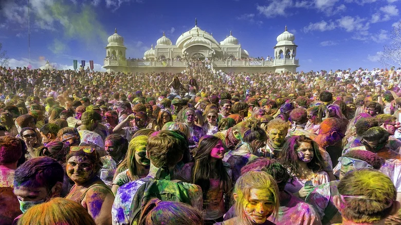 Holi festival of colors.